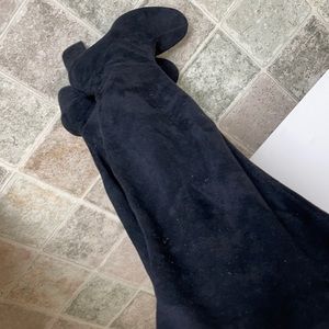 Black over the knee boots